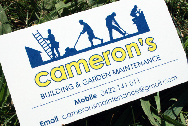 Scribbleworks Creative Pic 1 - Camerons Building Garden Maintenance Branding Business Card Design