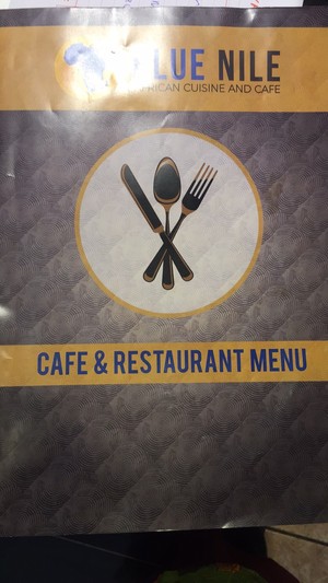 Blue Nile African Cuisine & Cafe Pic 2 - Menu