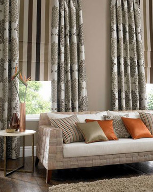 Classic Window Furnishings Pic 3 - Drapes Roman Blind