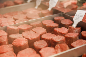 Norman Hotel Pic 4 - The Norman chilled beef cabinet with up to 15 cuts of prime Australian Beef