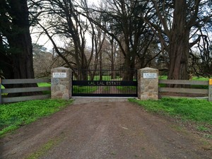 Ballarat Fabco Pic 3 - Automatic Gate Now thats an entrance to a beautiful property