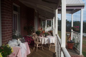 Deloraine Homestead Pic 5 - afternoon tea on the veranda