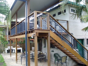 Wollumbin Landscapes Pic 3 - Deck staircase