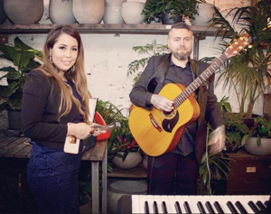 Ms Lexi & Celestial Band Pic 4 - Our famous Celestial Duo doing what they do best at the recent Wedding of Magda and Damien at The Glasshaus Inside in Cremorne