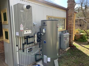 Marvel Gas Pic 2 - Hydronic system connect to a wood boiler and a back up gas boiler