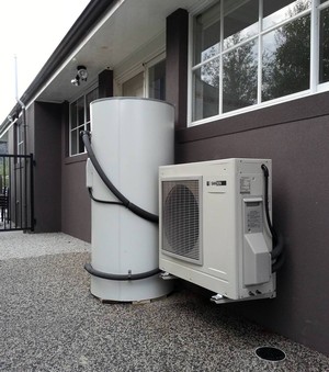 Affordable Solar Tasmania Pic 5 - Sanden Heat Pump Hot Water System Howrah