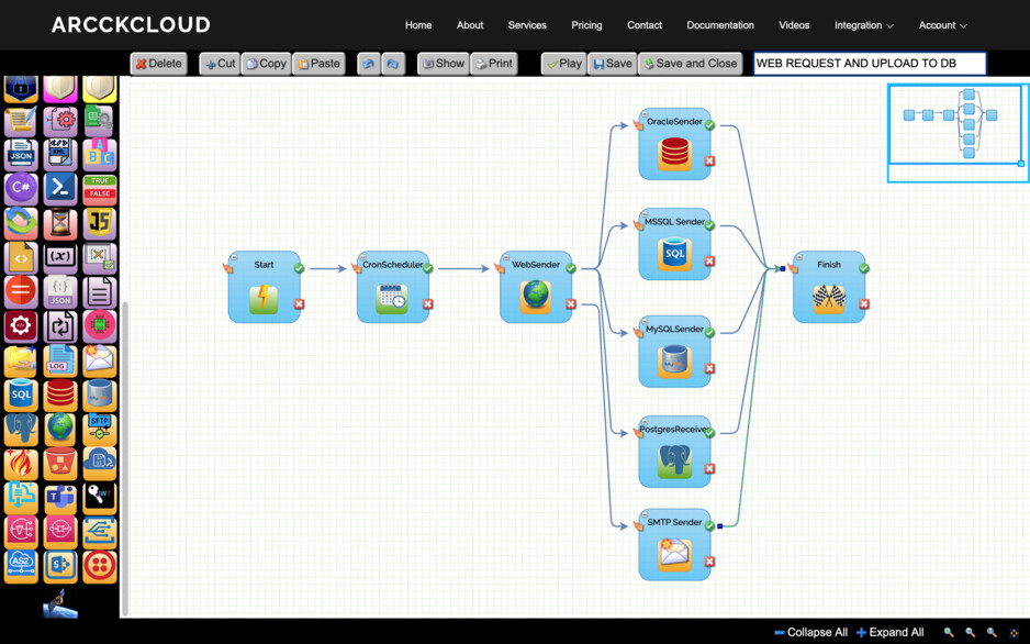 ArcckCloud Pic 1 - ArcckCloud ArcIntegrator Orchestration Designer