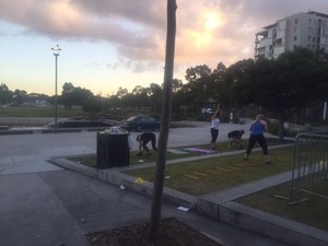 Abs, Buns and Guns of Steel PT Pic 3 - X training at Pyrmont Pirrama Park Free outdoor fitness funded by Aqualand