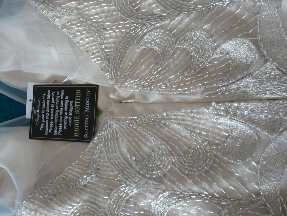 Jerrabomberra Clothing Alterations Pic 1 - Wedding gown that required alterations resulting in additional beadwork