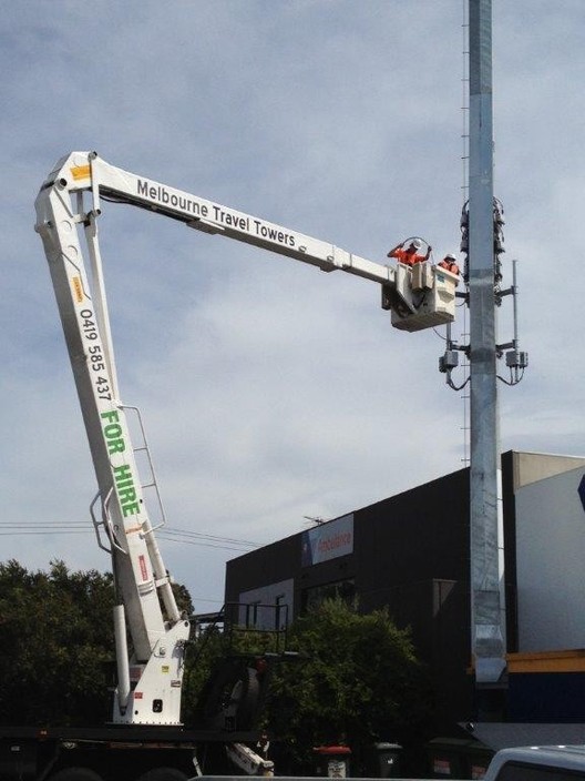 Melbourne Travel Towers (6m - 43m) Pic 1 - Cherry Picker Hire for Telecommunications Works