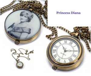 estore4more Pic 4 - Fantastic memoriabilia time piece This pocketchain watch has superb looks and for those that loved Princess Dianna a wonderful keepsake in her memory FREE SHIPPING