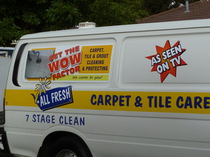 All Fresh Carpet And Tile Care Pic 2 - All Fresh has 2 vans operating in this area