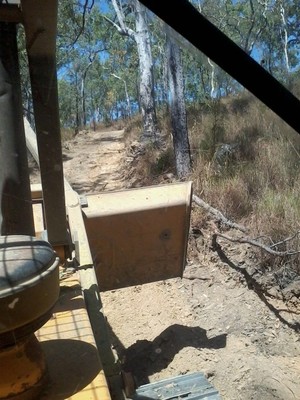 Greg Cummings- Small Dozer Hire Pic 4 - Road work in the hills