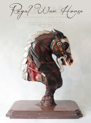 Carasmatic Cake Studio Pic 3 - Royal Melbourne Show Cake Best inShow 2015 Royal War Horse