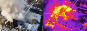 Torch Drone Solutions Pic 5 - Drone with thermal camera IR to record and photograph real time structural fires