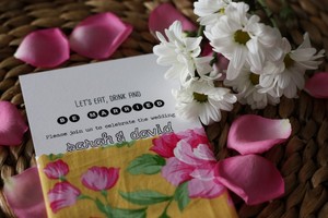 Love Paper Romance Pic 4 - Wedding Invitation Fabric Pocket