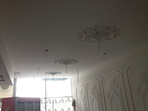 Hi-Tech Plastering Pic 2 - Grand Diamond Restaurant in Dandenong Detailed wall panels and ceiling roses to add a touch of heritage class