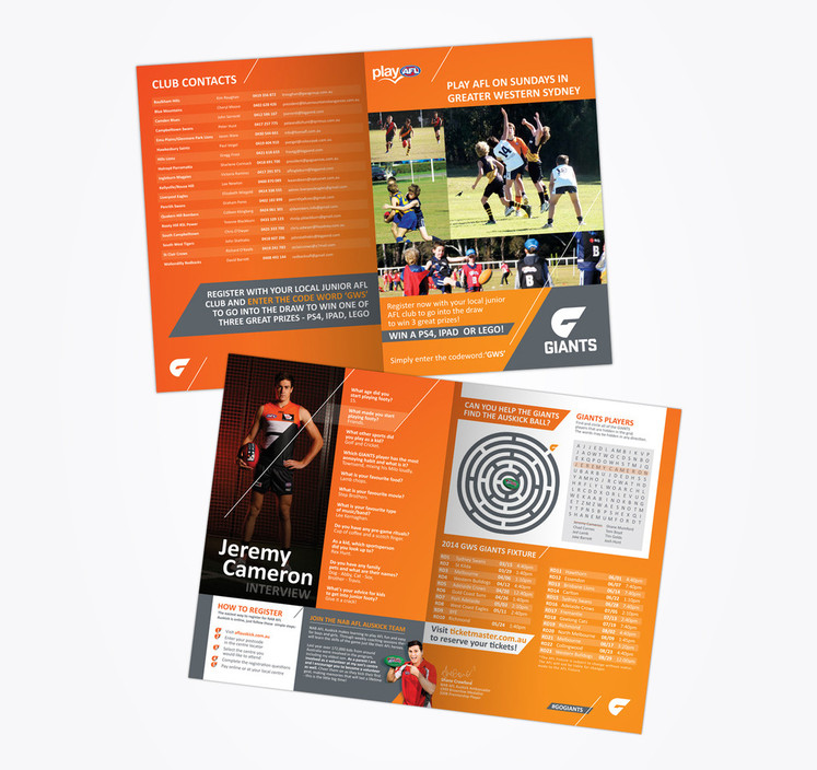 Start Creative Pic 1 - Booklet design by Start Creative for AFL NSWACT