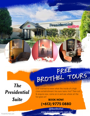 Presidential Suite Pic 3 - Did you know that we offer free brothel tours call us now and enquire