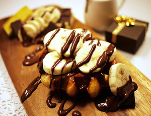 Happy Waffle Pic 2 - Choc Banana Storm