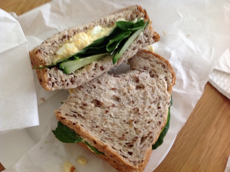 Balwyn Eatery Pic 1 - Egg Salad Sandwich on Multigrain Bread