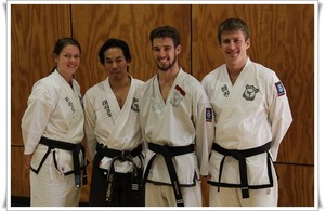 Pacific International Taekwondo Pic 2 - Girls sparring