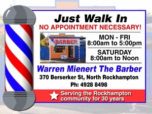 Warren Mienert The Barber Pic 4 - Friendly old fashioned service