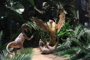 National Dinosaur Museum Pic 3 - Dioramas and handpainted murals depict environments from the prehistoric past enhancing understanding of extinct biodiversity