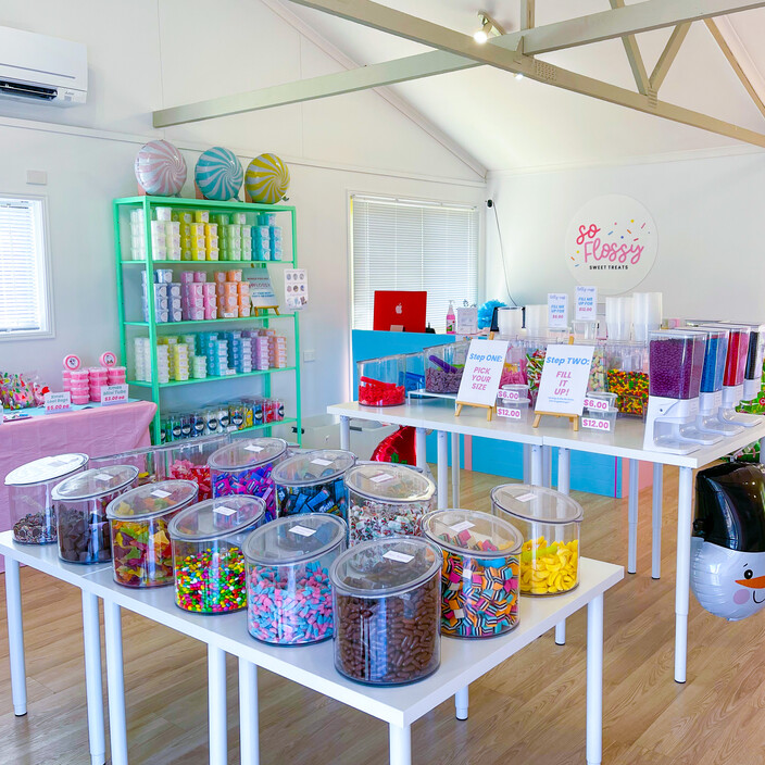 So Flossy Sweet Treats Pic 1 - Pastel themed lolly store