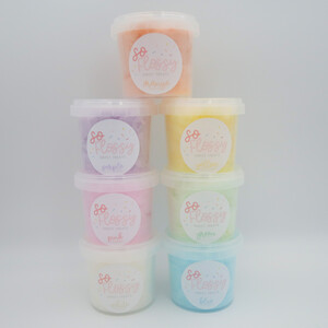 So Flossy Sweet Treats Pic 3 - Fairy Floss Tubs Available in 7 tantalising flavours