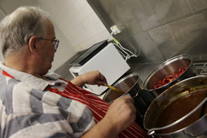 Dish & Spoon Fine Foods Pic 2 - Cooking up another batch at the kitchen we hire