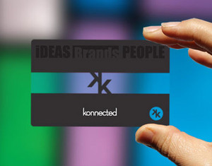 msgeboard Pic 2 - konnected Clear PVC Business Card