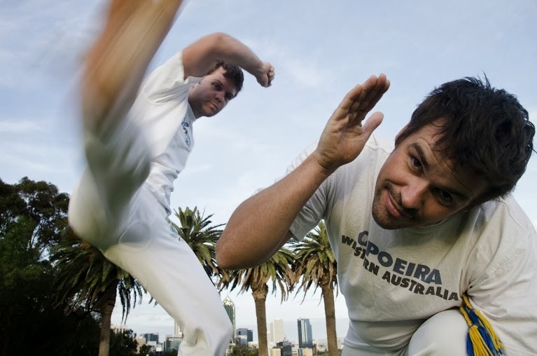 Capoeira Cordao De Ouro Pic 2 - Perth capoeira dodging fast kicks is easy when you know how