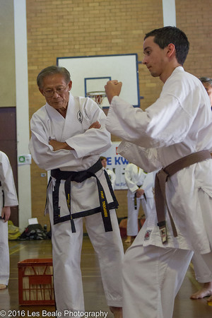 First Taekwondo Thornlie Pic 3 - First TKD master Vernon checking students technquie