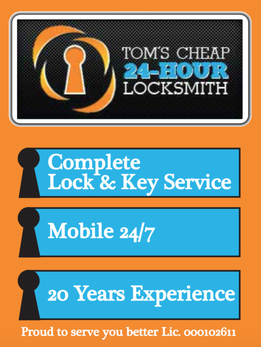 Tom's cheap 24 hour locksmith Pic 1