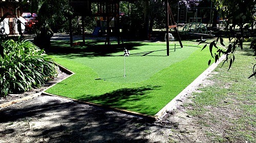 Synthetic Grass WA Pic 1 - Synthetic grass works well for gardens with highly shaded areas resulting in dead or brown patches