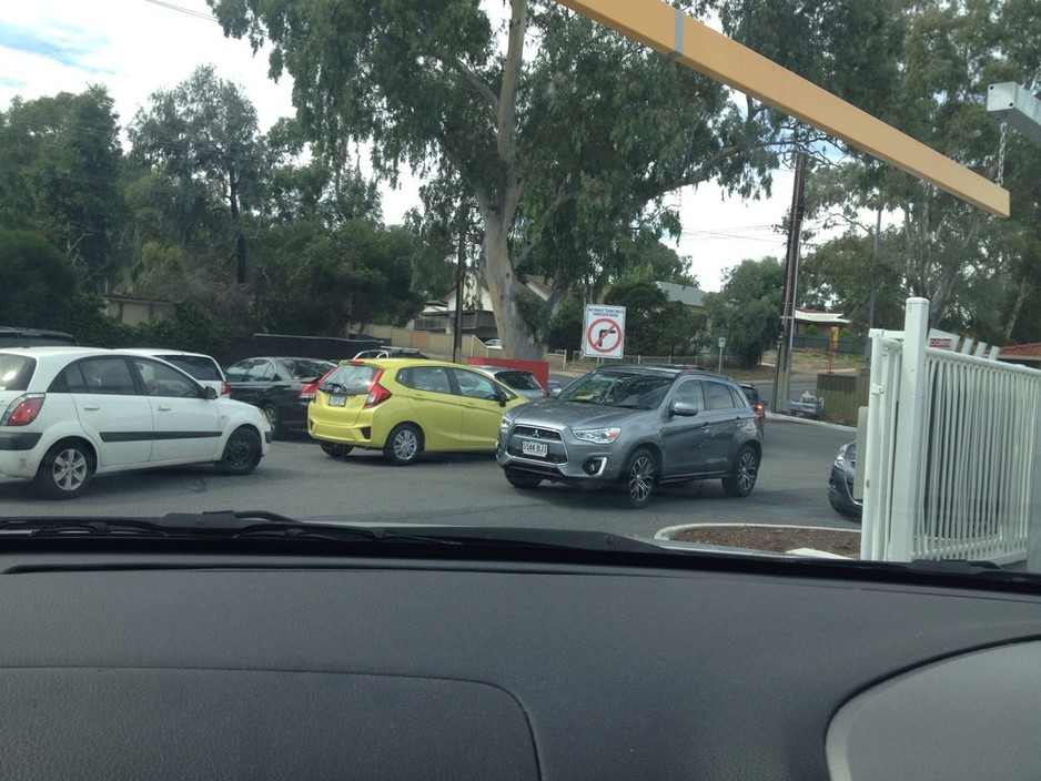 St Agnes Shopping Centre Pic 1 - Waiting to get in out