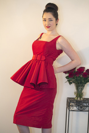 Olivia Torma Pic 2 - French Taffeta Cocktail Dress winner in 2013 Tessuti Awards