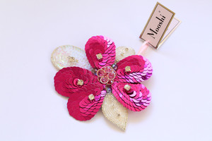 Olivia Torma Pic 4 - Haute Couture Beaded Flower Brooch