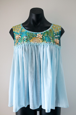 Olivia Torma Pic 5 - Seaside inspired hand embroidered cotton babydoll