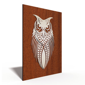 Wooden Artwork Pic 2 - Artwork Wise Owl