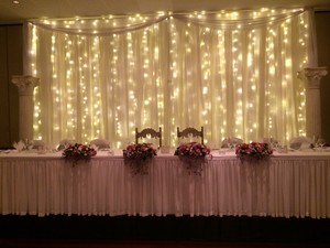 Shangri-La Gardens Pic 5 - LIghts Waterfall Wedding