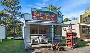 Wairo Beach Holiday Park Pic 4 - Wairo Beach Holiday Park Olde Wairo Town guest laundry