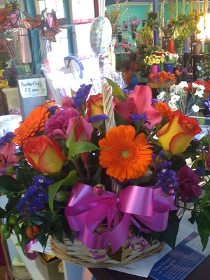 Port City Florist Pic 2 - Basket of mixed flowers