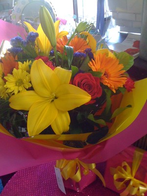 Port City Florist Pic 3 - Bright happy bouquet