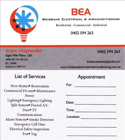 Brisbane Electrical and Airconditioning Pty Ltd Pic 1