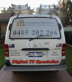 Michael's Antennas Pic 1 - BACK VIEW OF VAN