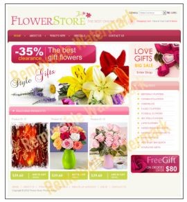 Cheap Cheap Website Design Pic 4 - Sample florist shop website template