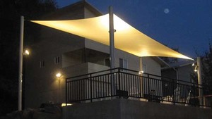 Impressive Shade Sails Pic 2 - Lighting up your shade sail