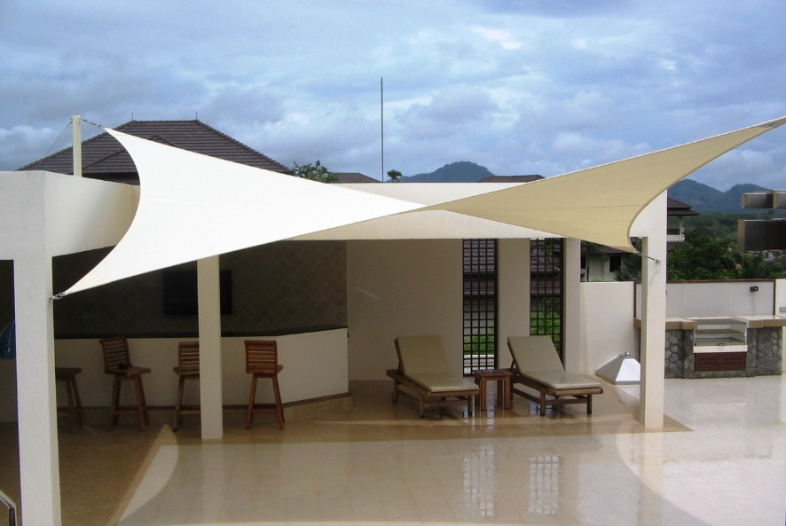 Impressive Shade Sails Pic 1 - Covering an outdoor patio area